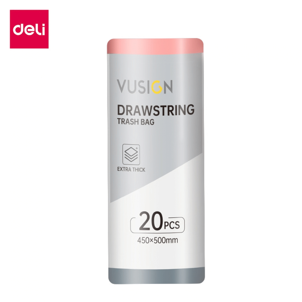 ถุงขยะหูผูก VUSIGN VS1304-GR-01 45X50 ซม. สีเทา (แพ็ก 20 ใบ)_0